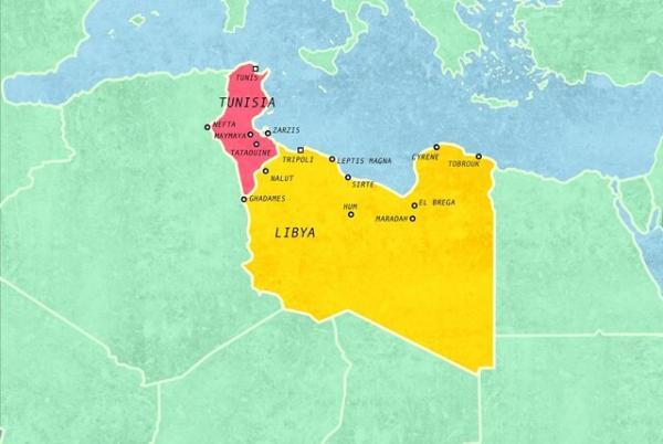 بازگشایی مرزهای لیبی و تونس